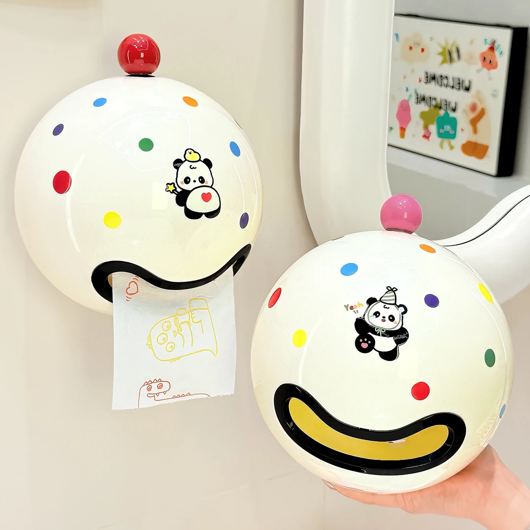 BSD卫生间纸巾盒壁挂式免打孔卷纸收纳置物架浴室防水厕纸放置盒