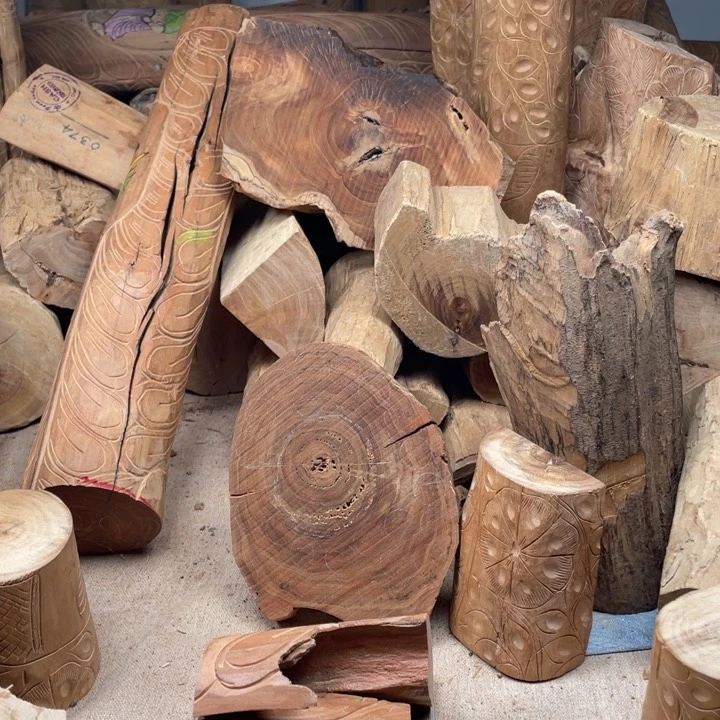 檀香木印度老山檀香彩绘雕花料118克