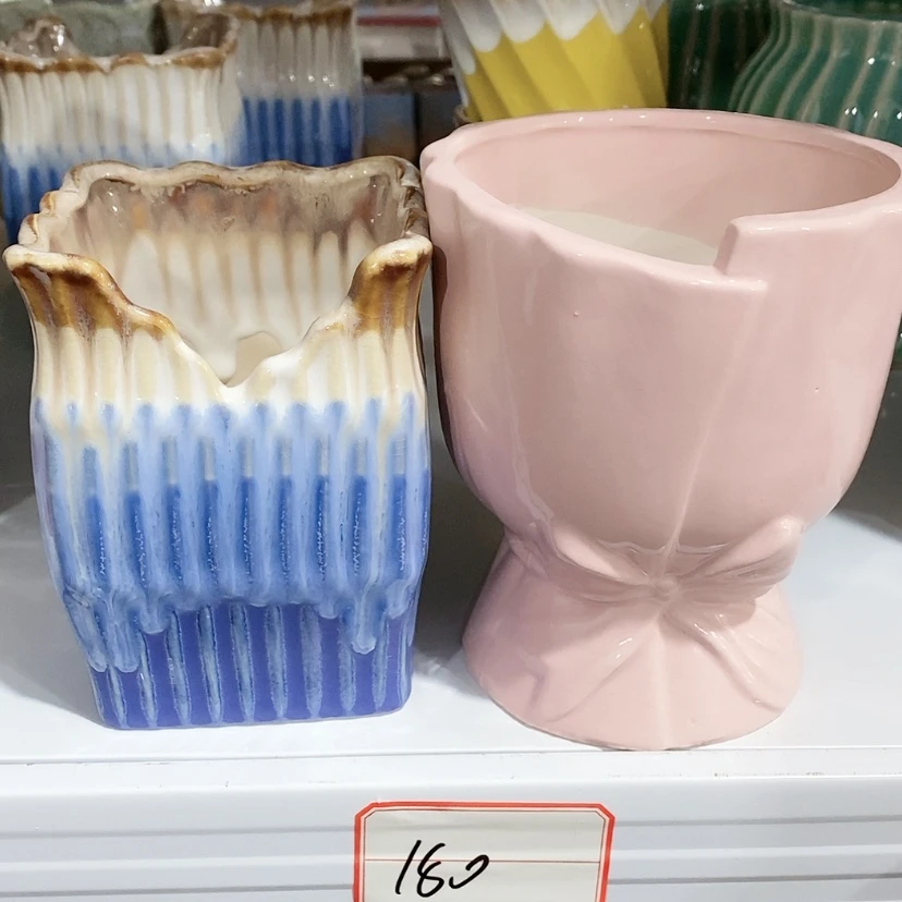 【闪购商品】红陶陶瓷花盆，多肉花盆