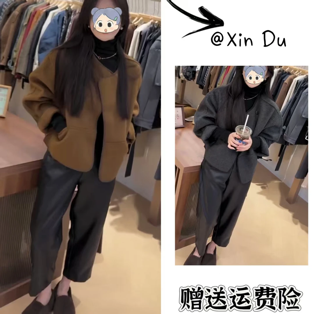 2025秋季新款时尚显瘦气质女士网红洋两件套百搭款D23559