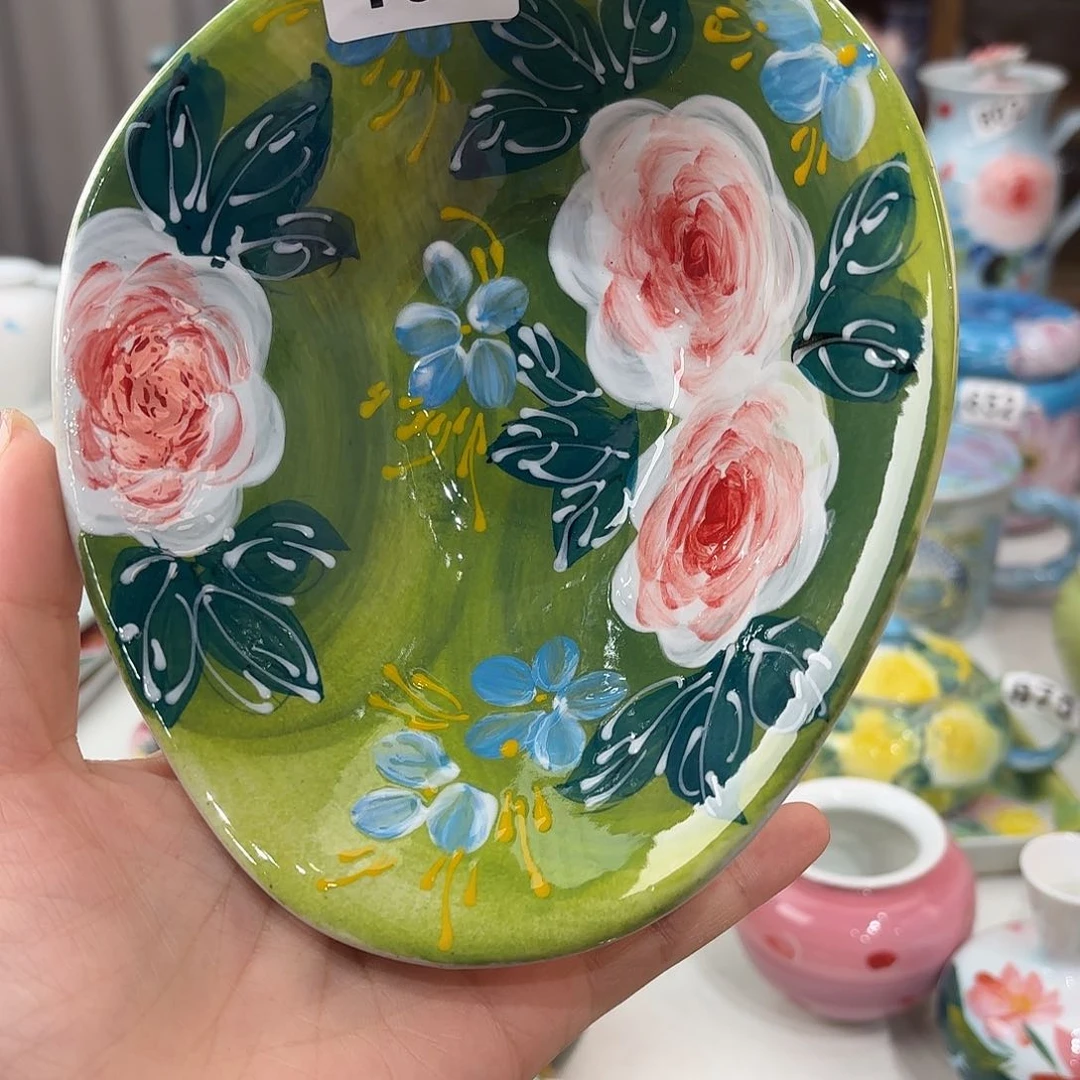 娜***娘景德镇手绘高温釉下彩陶瓷茶具