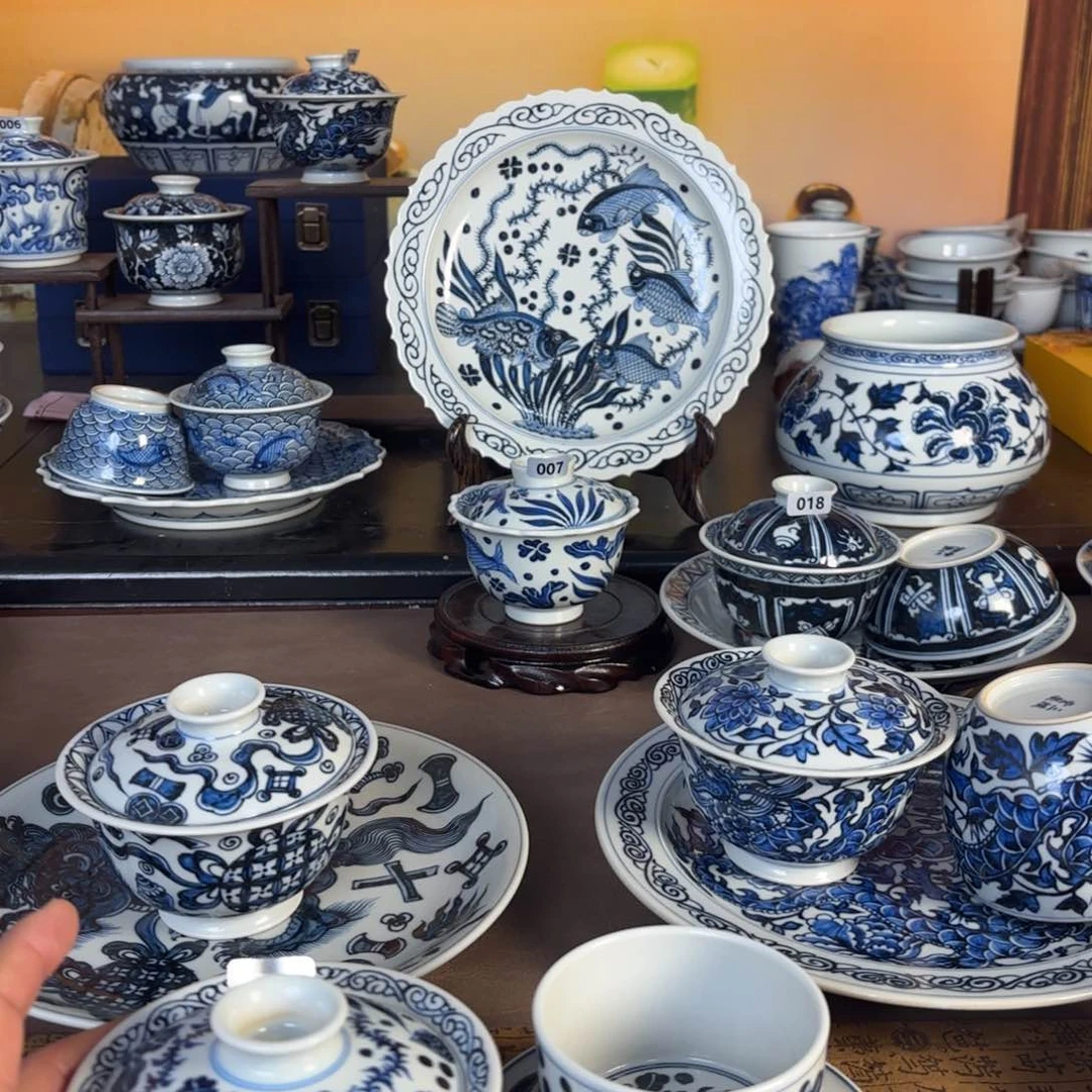 爱****，景德镇手工手绘茶具