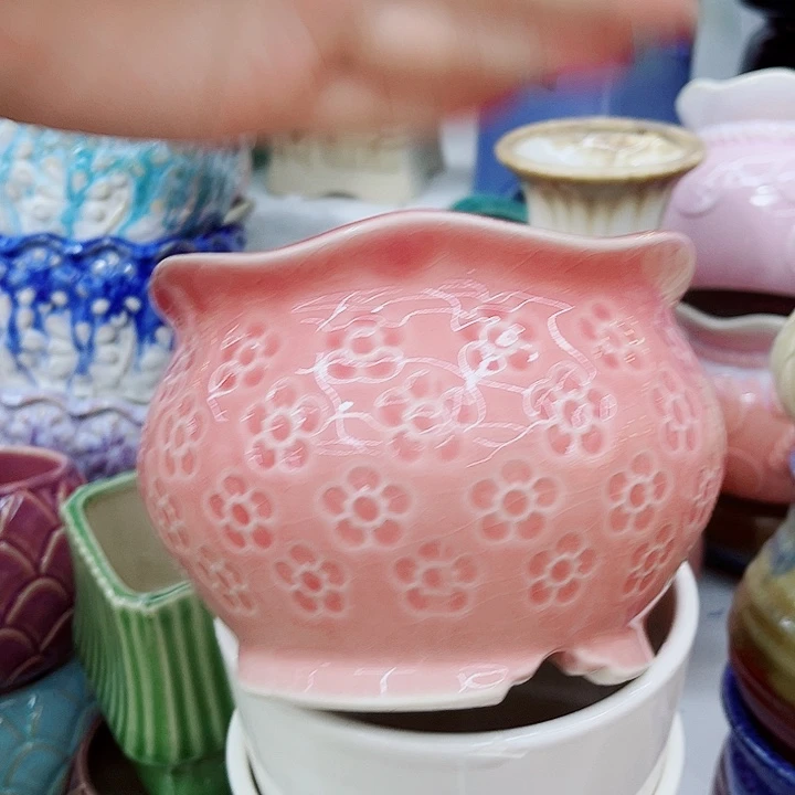 有孔.多肉陶瓷花盆！