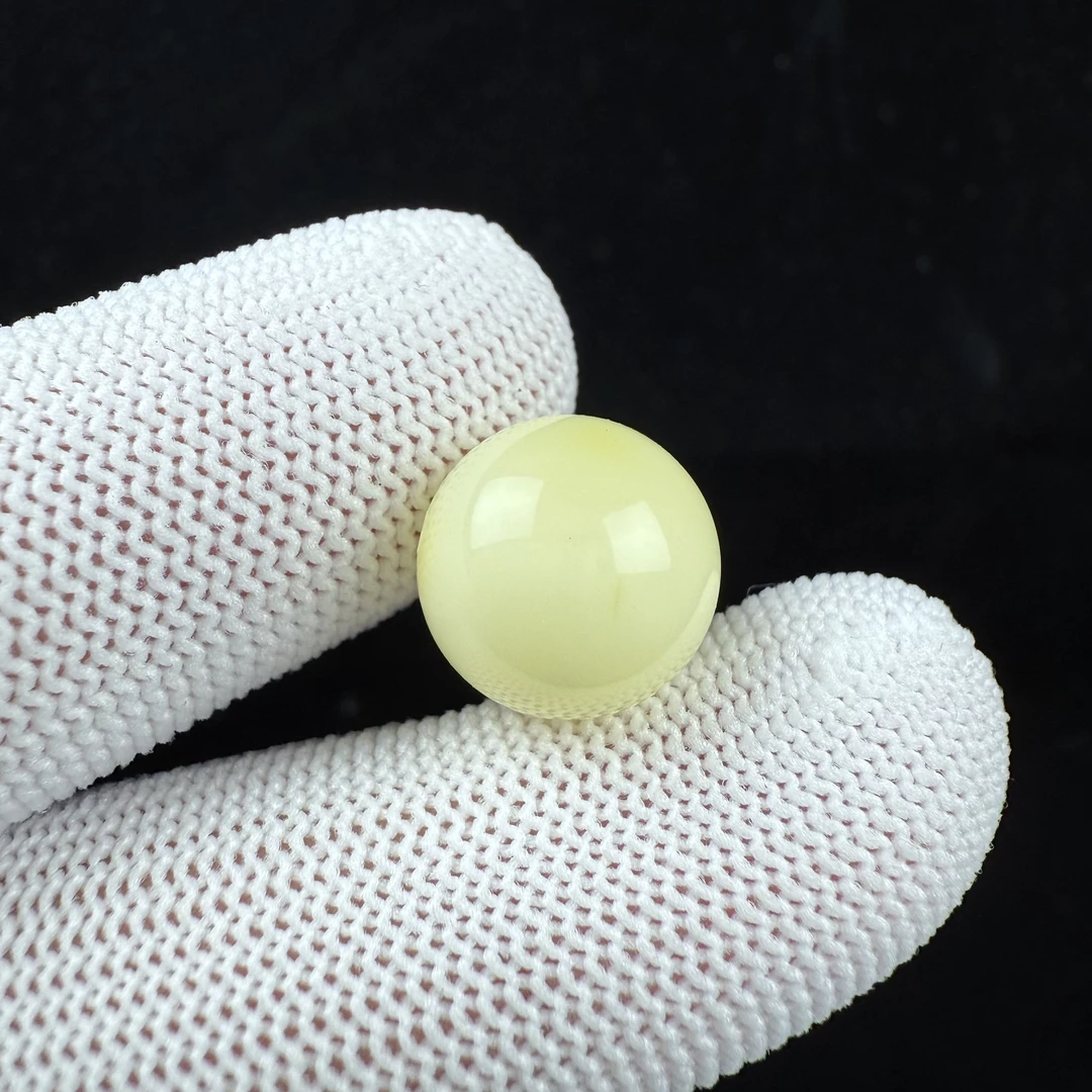 A5730天然原矿俄料蜜蜡圆珠12.9mm一物一图 假一罚四