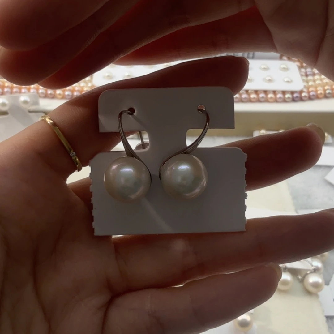 耳饰淡水珍珠银S925镶嵌