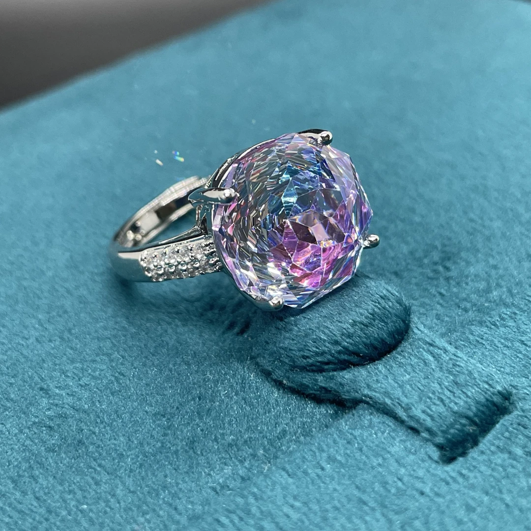 【南非库里南】NFKLN 高端奢华定制 炫彩四爪戒指 222