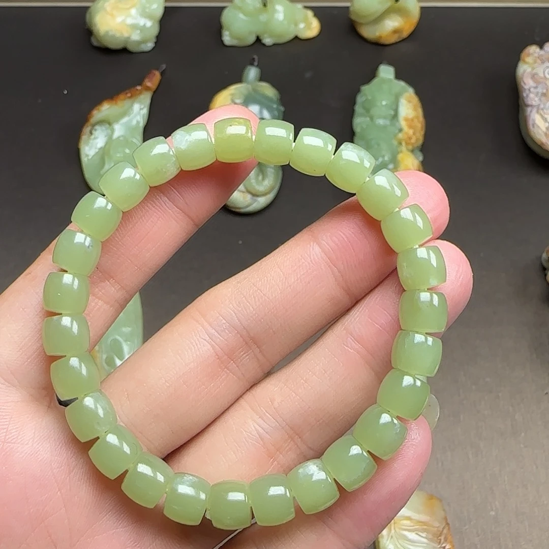 岫岩河磨玉（透闪石质玉）未镶嵌项圈