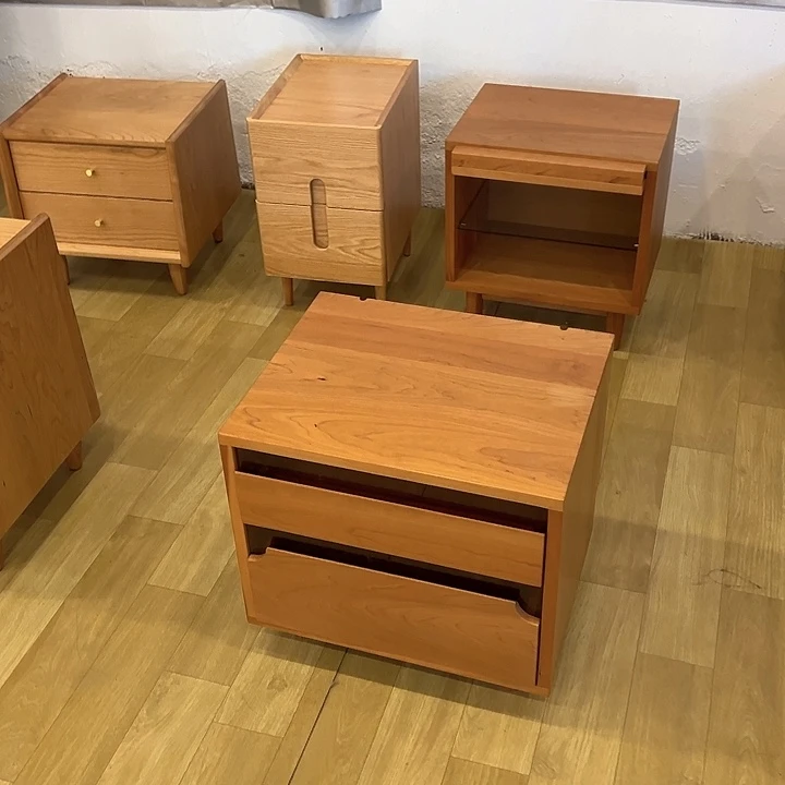 北美材样品樱桃木床头柜不退不换