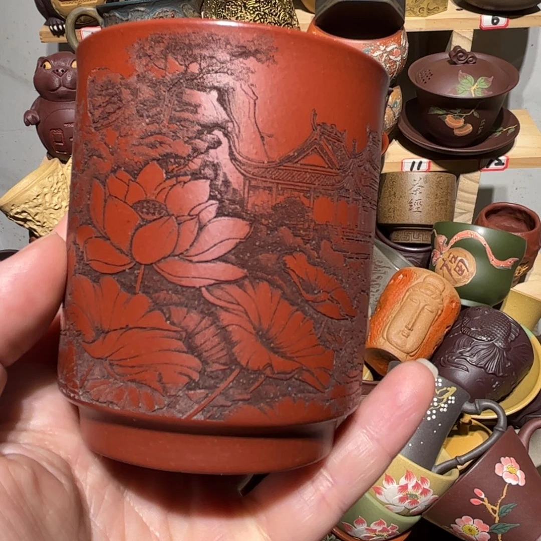 紫砂茶杯宜兴紫砂主人杯