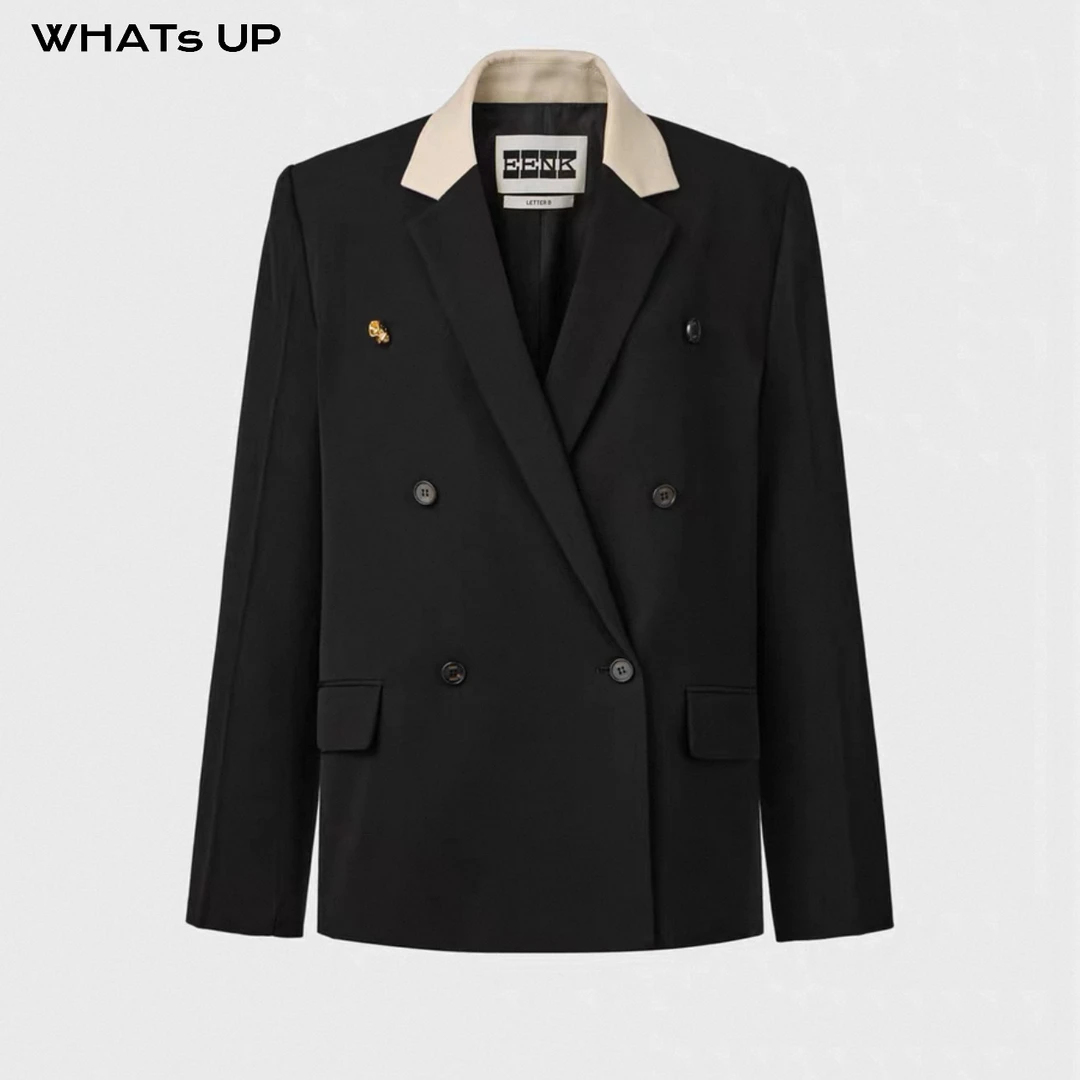 EENK 25PF 设计师品牌 黑色西装外套WHATsUP