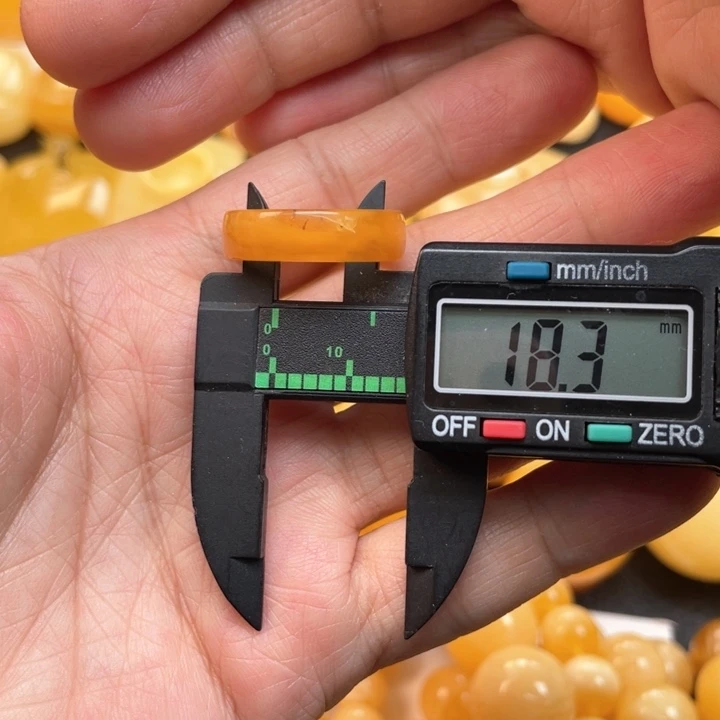 蜜蜡裸石未镶嵌蜜蜡戒指