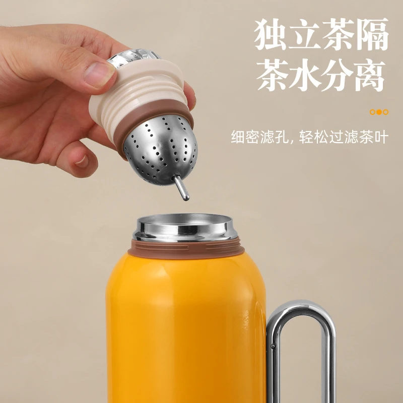 迷你传家壶316不锈钢保温壶智能显温便携闷茶壶老白茶焖泡壶