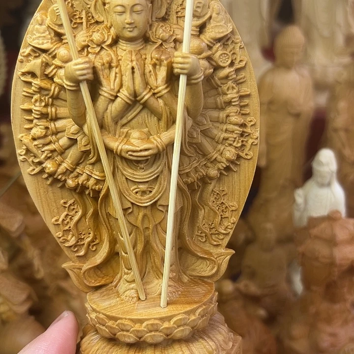 柏木（崖柏）崖柏雕刻千手