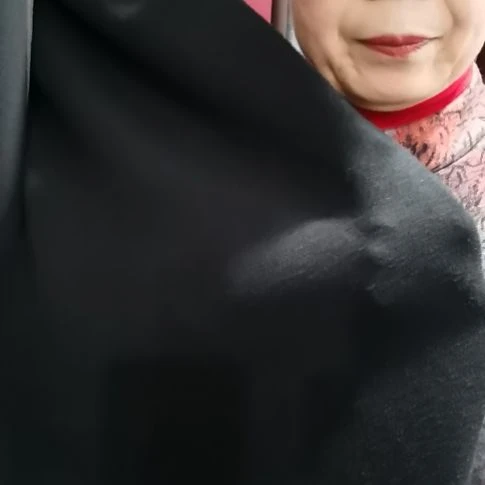 蚕羊布料黑色的1.2米