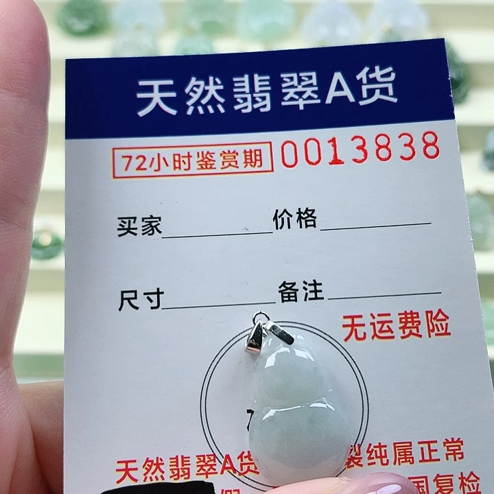 翡翠未镶嵌颈饰吊