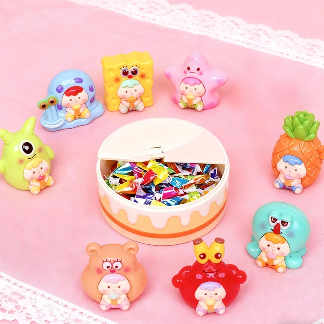 【直播拆】亮面海派崽崽系列树脂DIY桌面饰品小摆件
