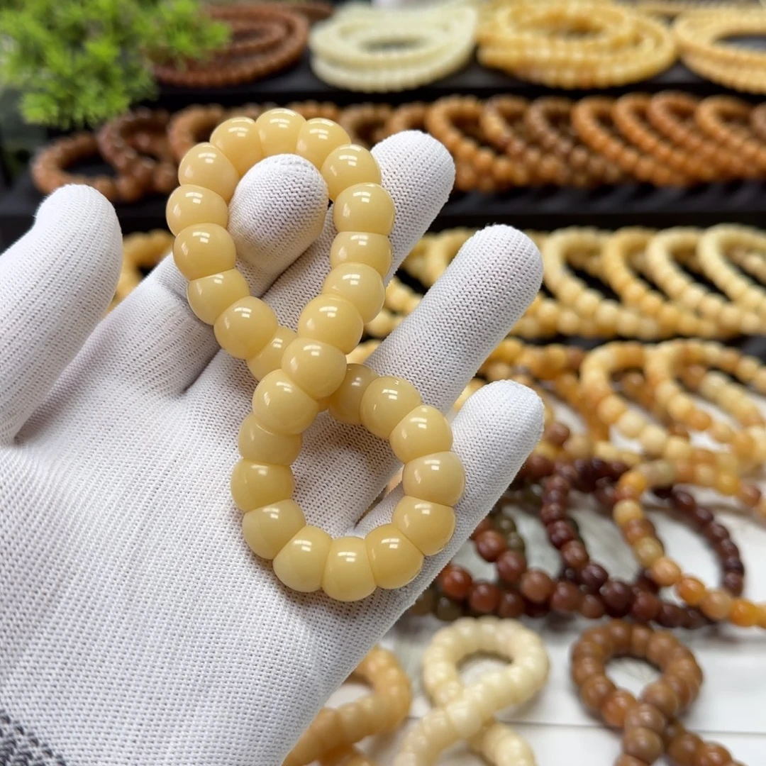 菩提根/象牙果手串卡13大肠 微瑕 10年