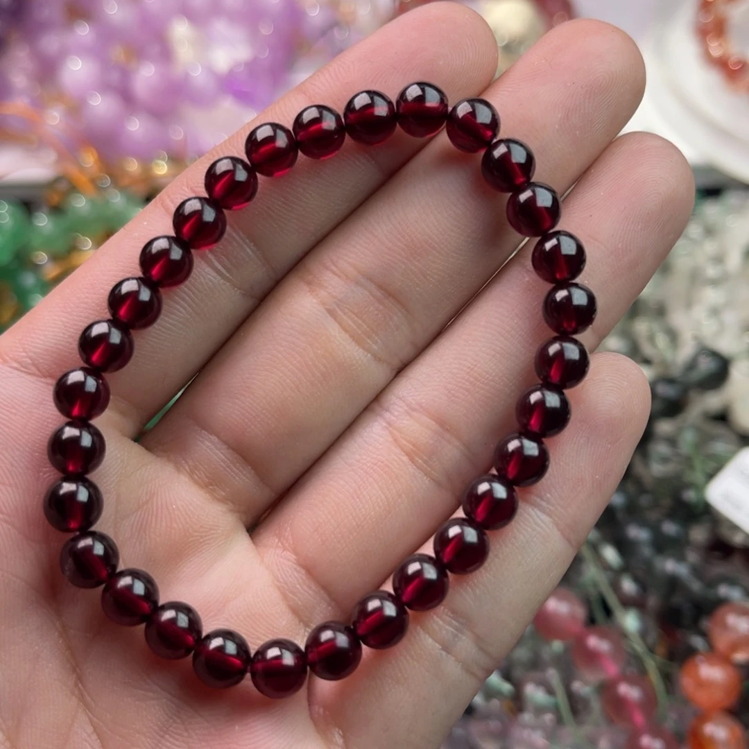 未镶嵌手链水晶石榴石