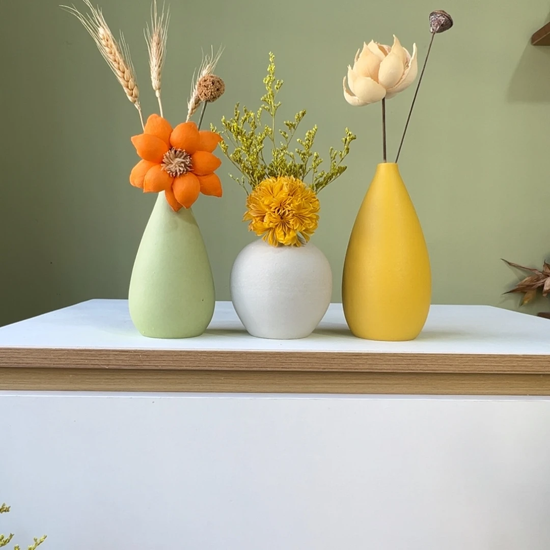 陶瓷花瓶陶瓷花瓶带花高度20-30厘米左右