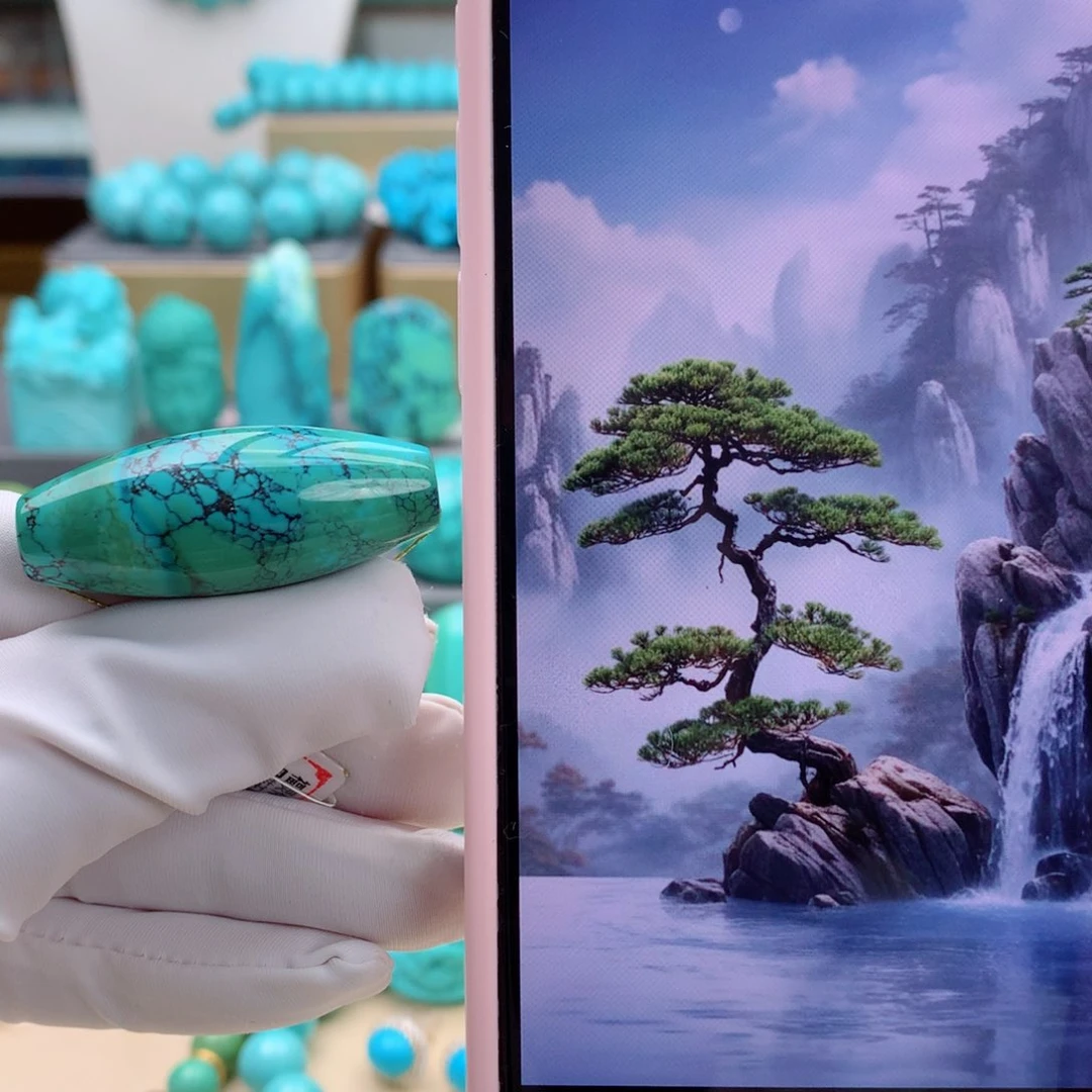 未镶嵌绿松石珠宝奇石