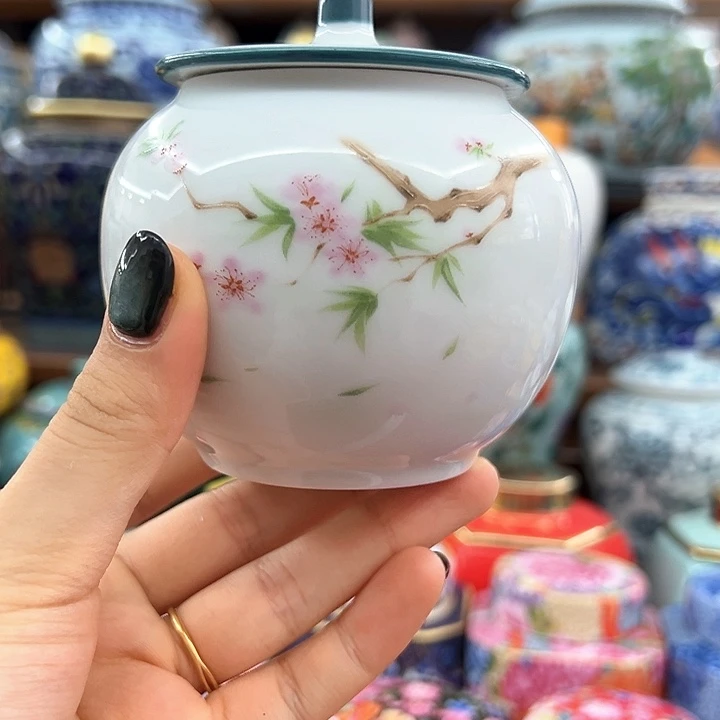 瓷片茶叶密封罐陶瓷