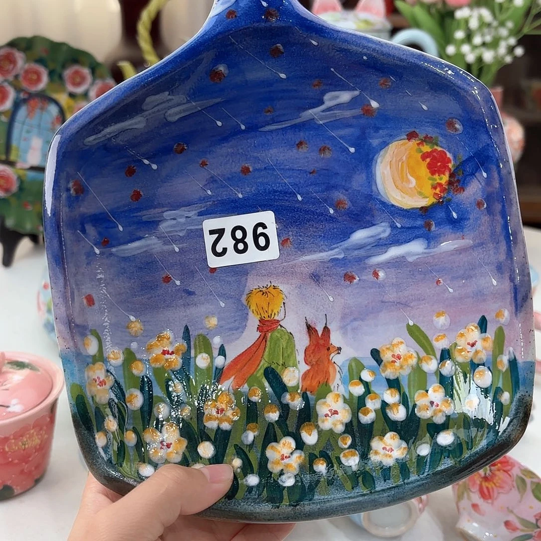 景德镇手绘高温釉下彩陶瓷茶具