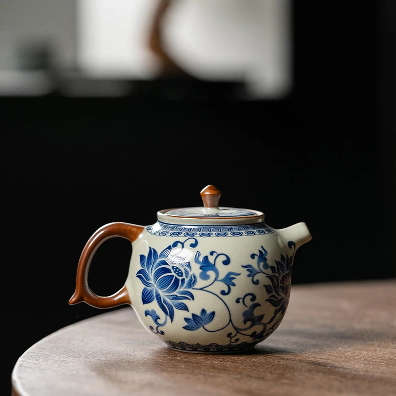 【中国邮政专属链接】青花汝窑茶壶  5760