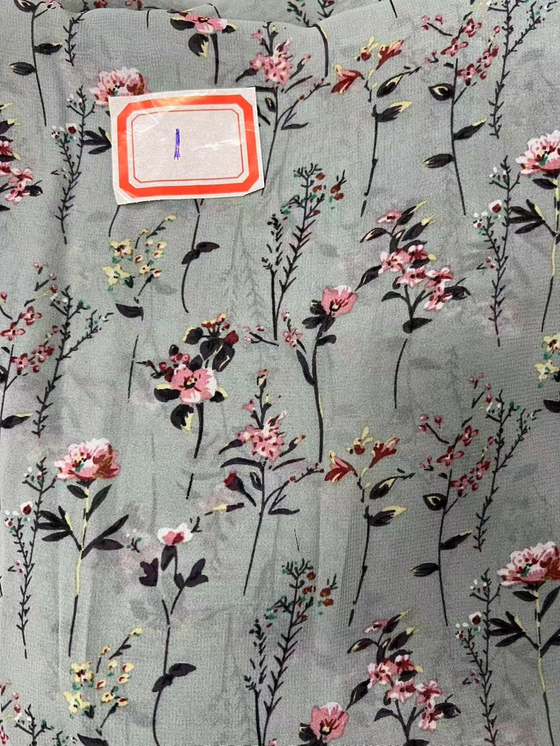 1号花型印花布料
