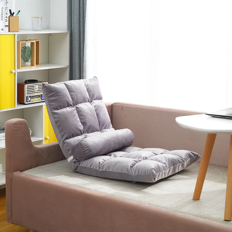 折叠单人小飘窗凳宿舍床上电脑懒人沙发榻榻米靠背座椅子卧室沙发
