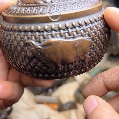 铜制工艺把玩摆件