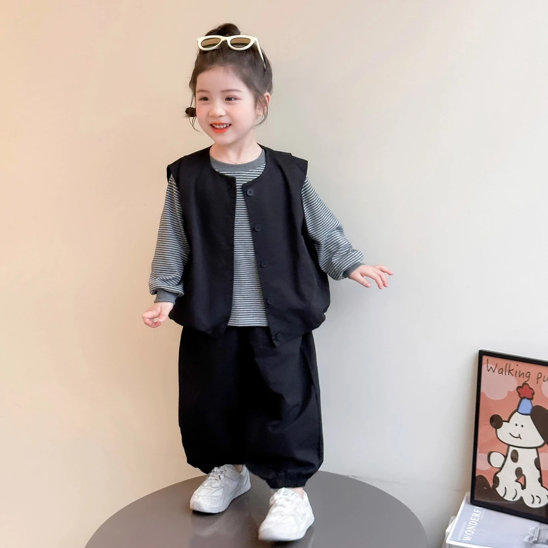 女童套装秋季2025新款洋气儿童秋装衣服2025年款衣服儿童