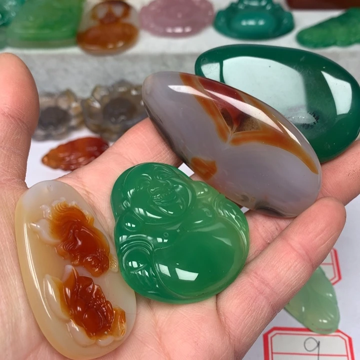 玛瑙/玉髓颈饰未镶嵌风**语