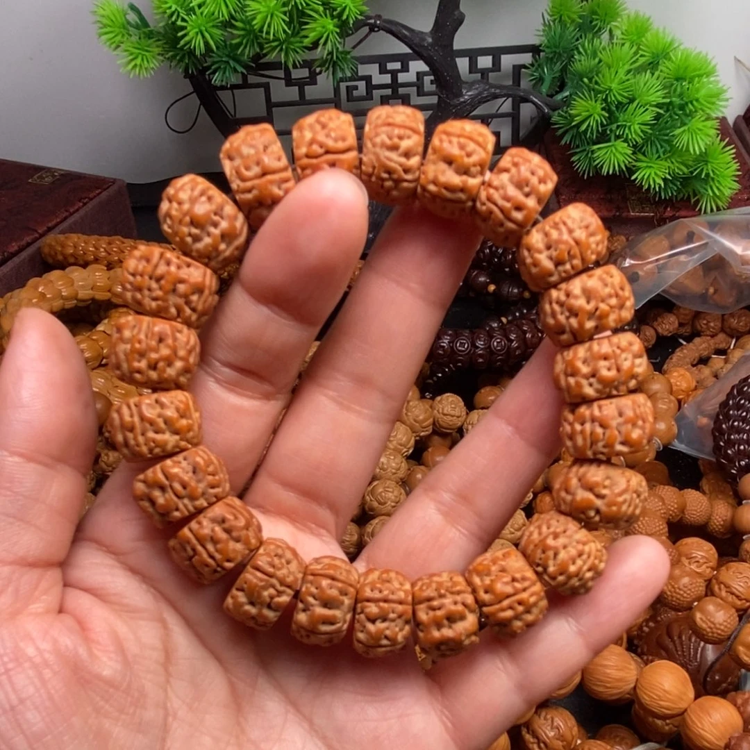 菩提籽类橄榄核雕刻手串手链项链吊坠