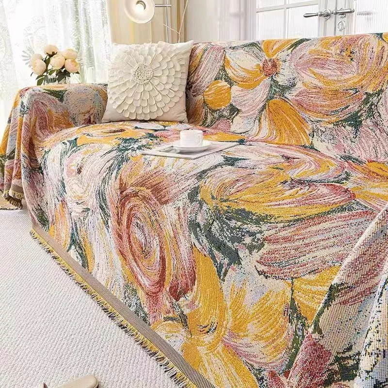 油画【80*170(±5cm)】沙发巾柔软舒适透气