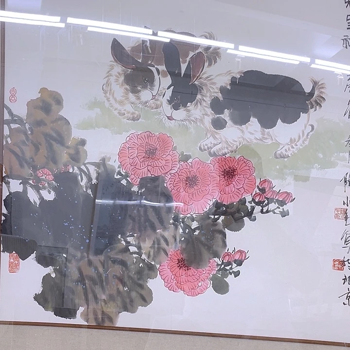 国画宋庄的一个小镇上