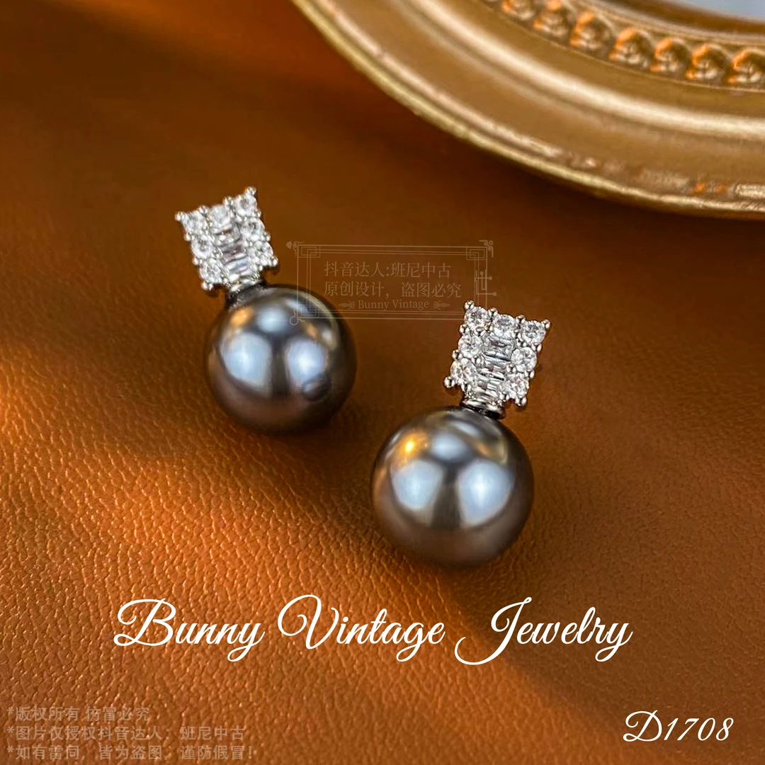 D0238 法式vintage★汤家Style 冬 限定 系列TB耳环