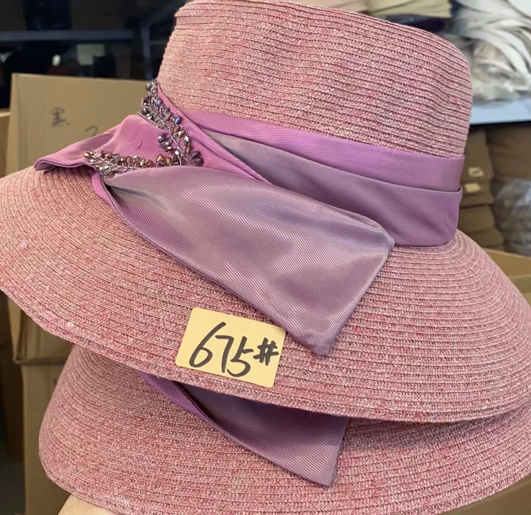 675#重工炫彩夏季大檐遮阳帽