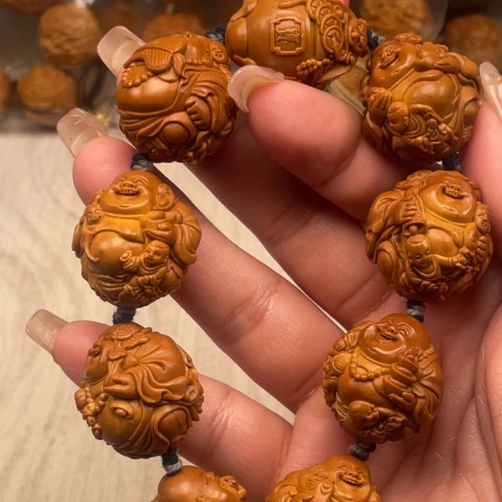 心***印橄榄核吊坠橄榄核