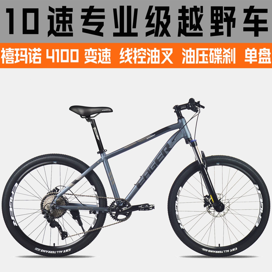 狮子马1x10速黑客E500山地自行车单盘油压碟刹前叉青少年男女生