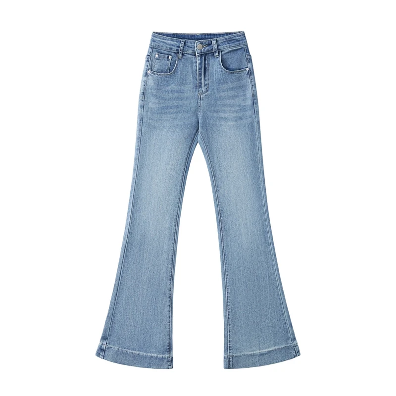 【婷婷专属】牛仔裤女士微喇叭裤夏季薄款弹力时尚高腰显瘦休闲1236