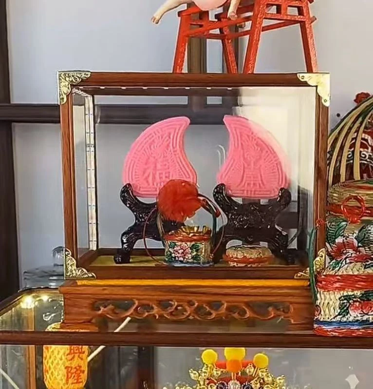 潮汕劳热标旗挂件红果桃套装