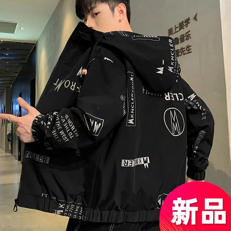 【香港CUFK&轻奢男装】季新款潮牌帅气时尚冬装加绒加厚连帽上衣服