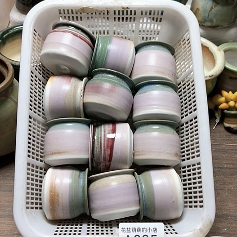 紫砂花盆085微瑕品口径3.5左右