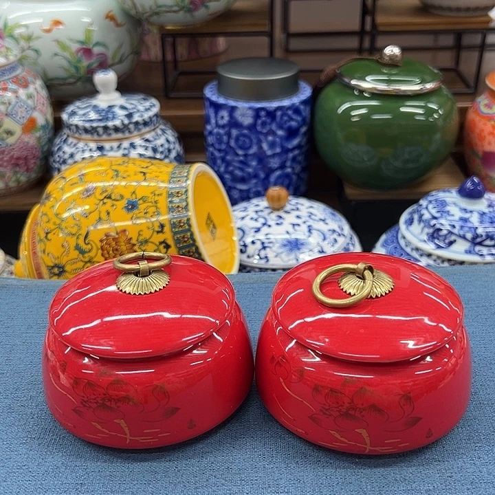 瓷片茶叶罐茶叶罐