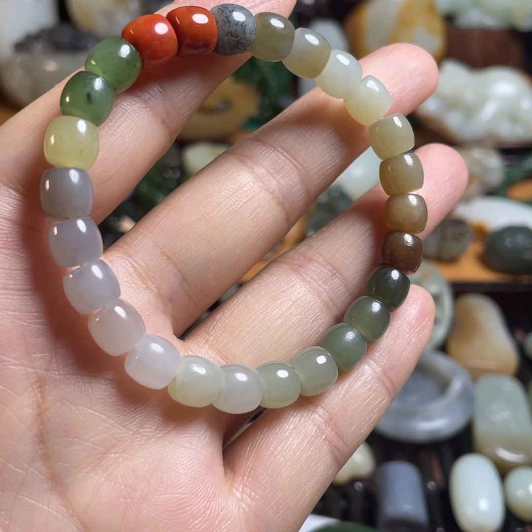 和田玉未镶嵌手链