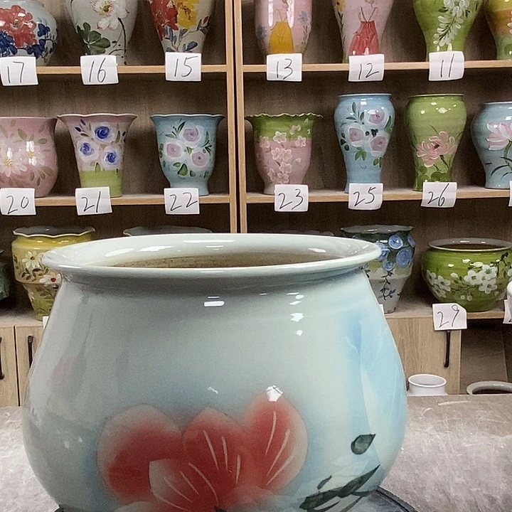 罐12zp景德镇陶瓷花盆