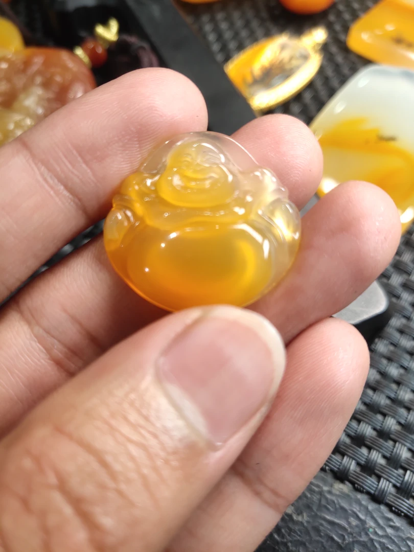 黄龙玉佛公挂件挂件