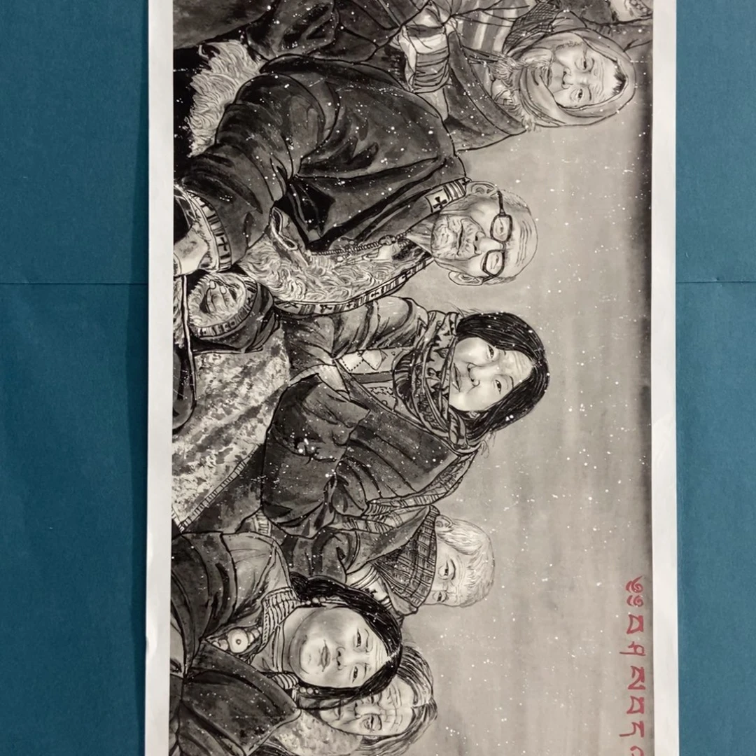 如***夫国画墨鱼精品墨鱼精品