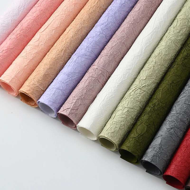 【雅琪】手工石纹纸褶皱包装纸花艺皱纹纸艺术纸手工diy材料