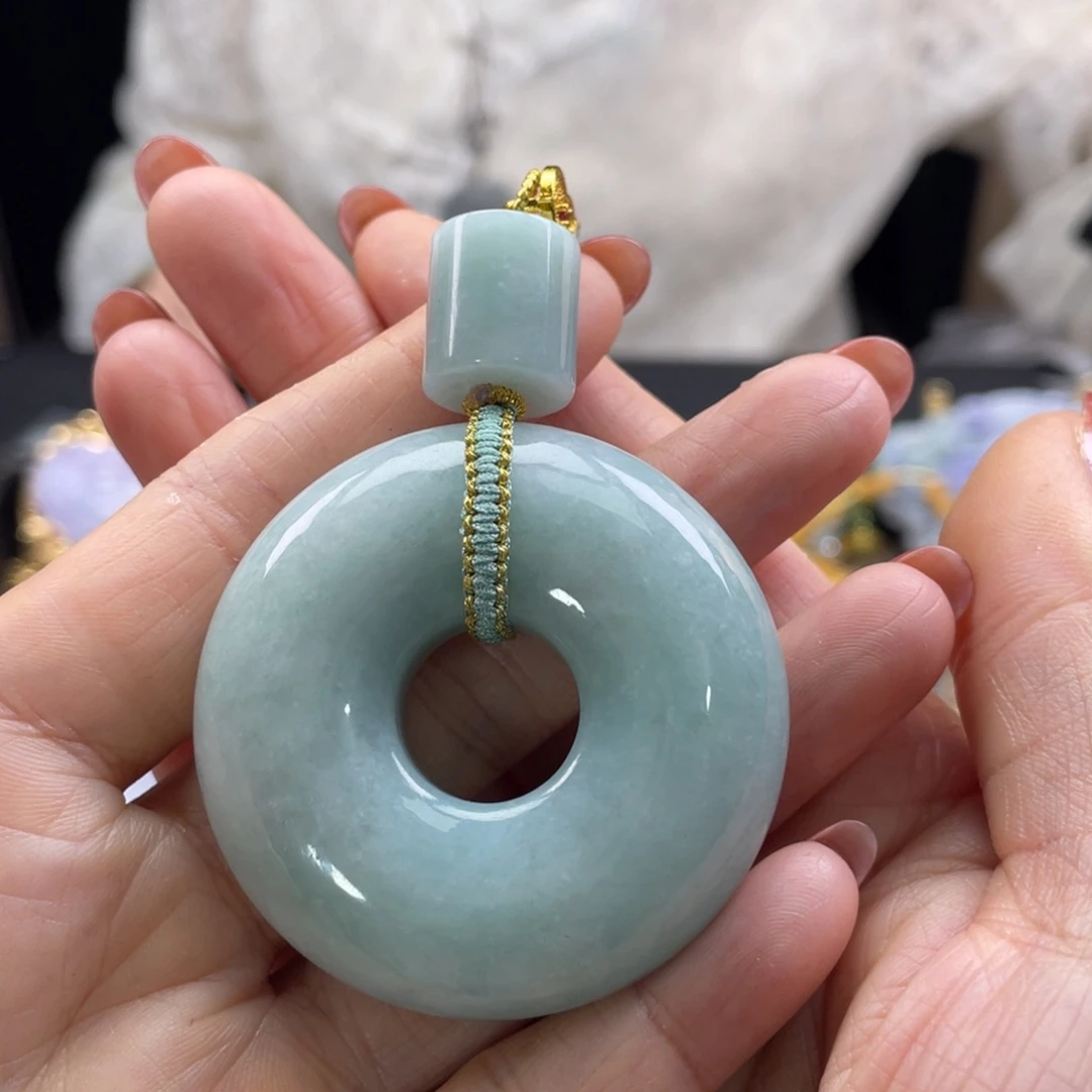 翡翠未镶嵌颈饰代编织